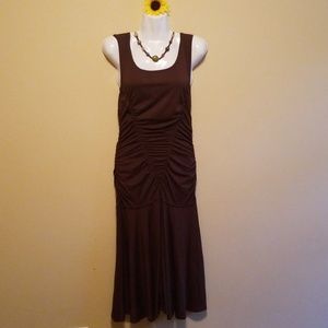 Brown fitted Max Studio Dress